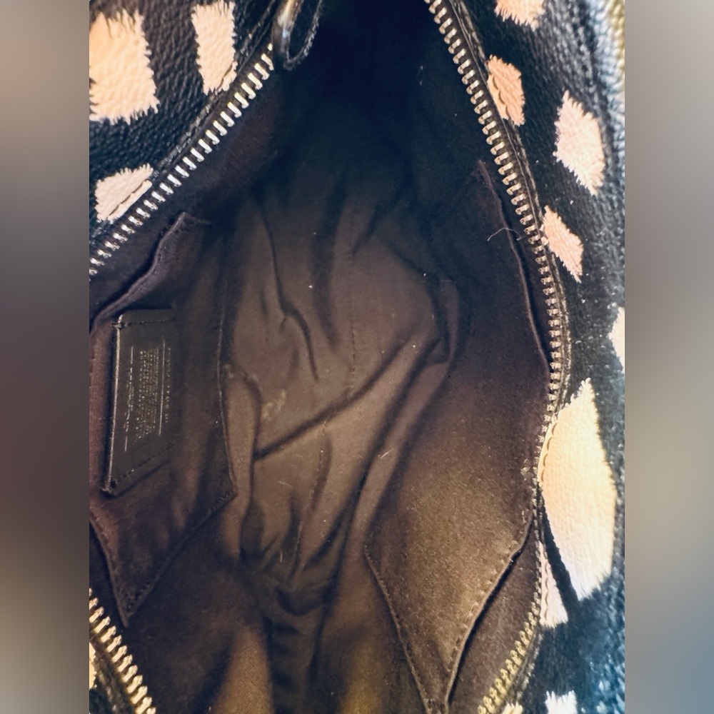Coach Black and Cream Patterned Tote - Picture 10 of 16